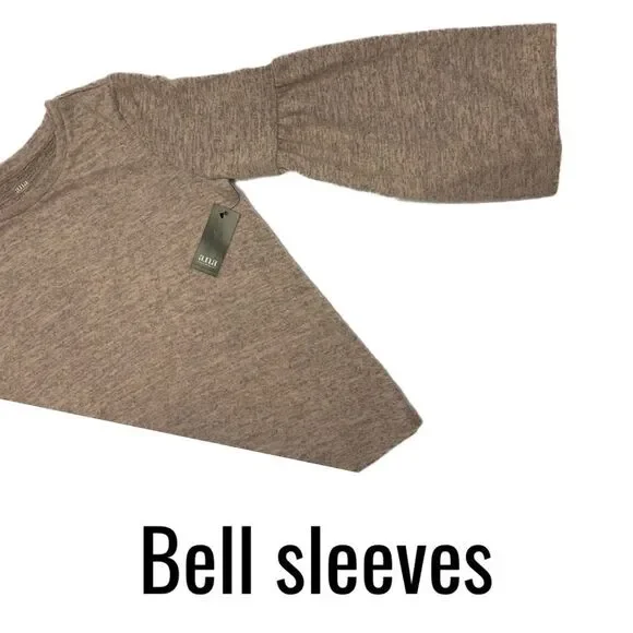 NWT A.N.A rose quartz bell sleeve NWT Sweater - Picture 4 of 11